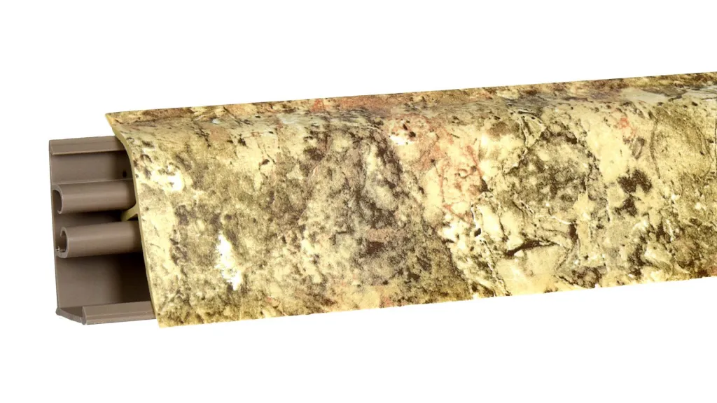 Плинтус кухонный Korner Мрамор Золотой №6189 3 м L-38