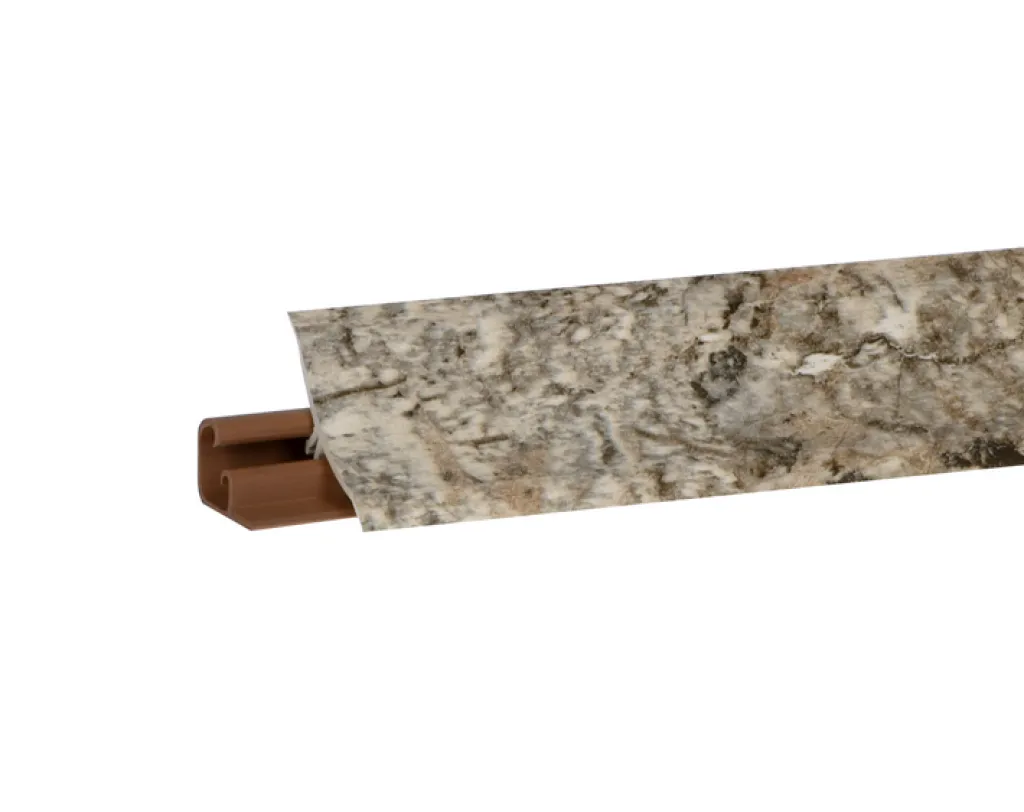 Плинтус кухонный Korner Серый Мрамор №6086 3,05м L-23